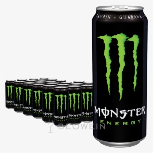 Monster Energy Green 24x0,5 L - Monster Energy Can Transparent