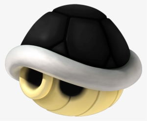 Black Koopa Shell - Mario Kart Green Shell