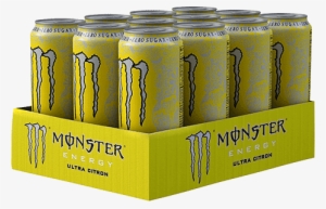 Monster Ultra Citron Energy Drink, 12 X 500 Ml - Monster Energy Ultra Citron