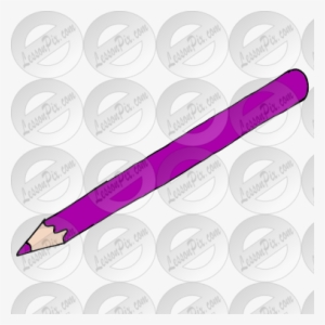 Purple Clipart Colored Pencil - Clip Art