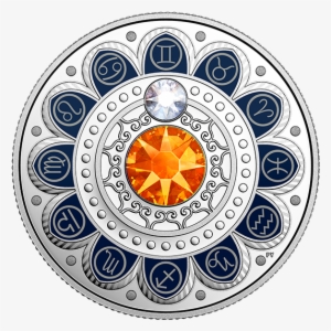 pure silver coin made with swarovski® crystals - pure silver coin made with swarovski crystals zodiac