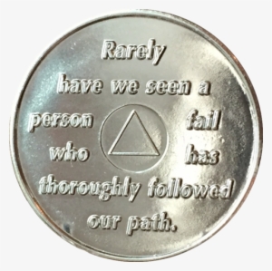 Aa Founders Chip Nickel Plated Purple Alcoholics Anonymous - Bob Smith