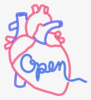 Neon Heart Design - Heart Disease Icon Png