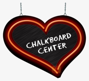 Heart With Chalkboard Center Neon Sign - Adorable Pig Chalkboard Menu Board Kitchen Noteboard