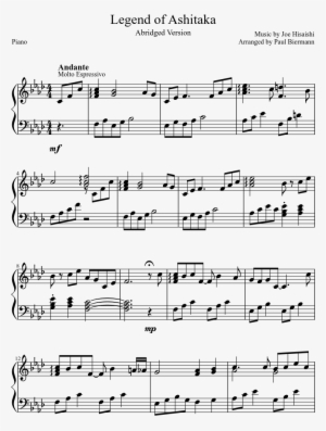 Princess Mononoke Piano Sheet Music Png Princess Mononoke - Ave Maria Piazzolla Violin Pdf