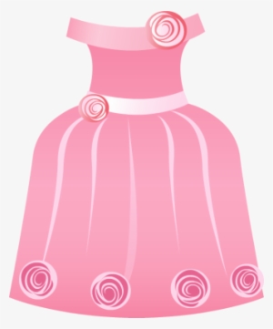 Pink Dress With Roses Pricing Free Tags Dress Usage - Pink Dress Clip Art