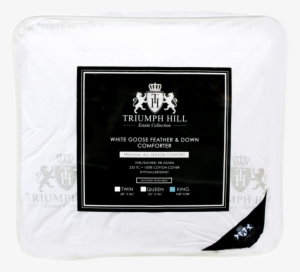 "triumph Hill" Feather And Down Bed Comforter King - Triumph Hill Cotton White Goose 95/5 Feather And Down