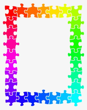 Big Image - Transparent Puzzle Piece Border