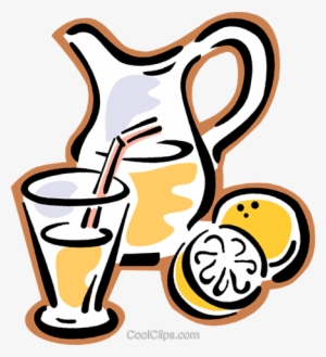 Lemonade, Jug Of Juice Royalty Free Vector Clip Art - Food & Beverages Clipart