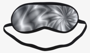 Silver Shiny Swirl Sleeping Mask - Blindfold