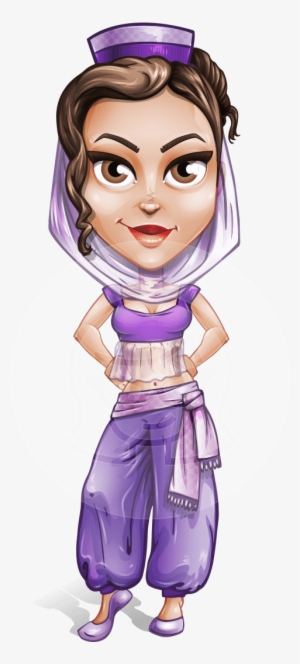 Leyla The Arab Beauty - Male Arabic Characters Cartoon