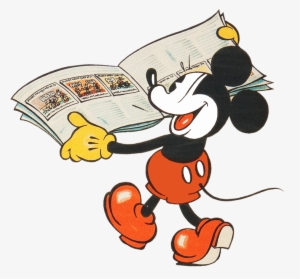 Mickey Mouse And Friends Clipart At Getdrawings - Old Mickey Mouse Reading
