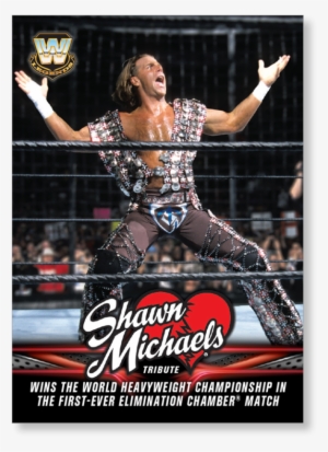2018 Topps Wwe Heritage Wins The World Heavyweight - Official Wwe Shawn Michaels Hard Back Case