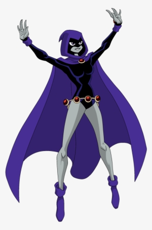 Raven Happy Flight Pose - Raven Teen Titans Full Body