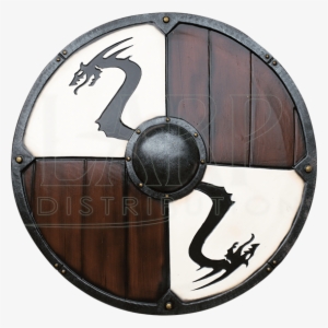 Viking Dragon Larp Shield - Bouclier Viking Blanc