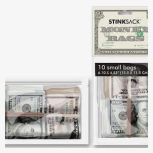 10 Small Money Bags - Money Bags Stink Sack