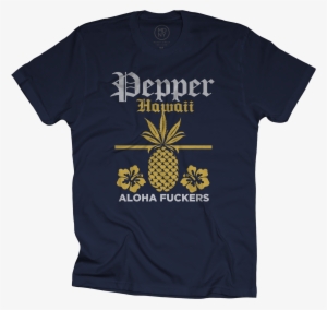 Hawaiian Pepper Navy T-shirt $25 - T-shirt