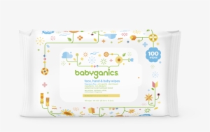 Babyganics Face, Hand & Baby Wipes, Unscented - Babyganics Baby Wipes Unscented 100ct
