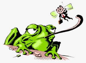 Cartoon Frog Royalty Free Vector Clip Art Illustration - Reptiles And Amphibians