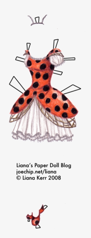 Click For Larger Version - Lady Bug Paper Doll