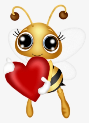 Honey Bee With Hearts