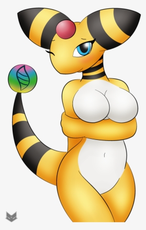 Commission Erin The Ampharos By Zinzoa-d9r1yrm - Ampharos Zinzoa