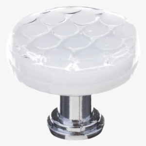 Honeycomb White Round Knob