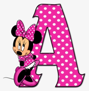 Pink Minnie Mouse Png Alfabeto Decorativo - Minnie Mouse Png