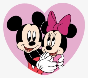 Min Mickpinkheart2 667×592 Pixels Mickey Mouse Cartoon, - Mickey And Minnie Hugging