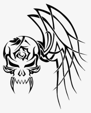 Tribal Skull Tattoo Picture Png Images - Tattoo Gift Voucher Template Free