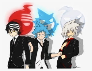 Soul Eater- Death The Kid, Black Star, And Soul Eater - Soul From Soul Eater Not