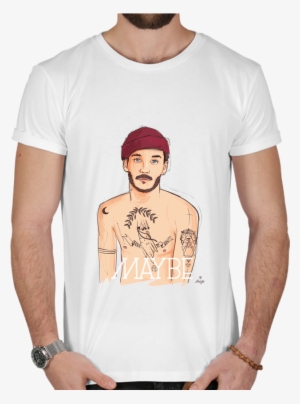 T-shirt Men 180g Maybe By 13octobre - T-shirt
