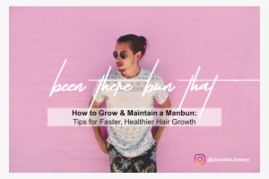 How To Grow & Maintain A Manbun - Photo Caption