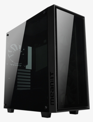 Computer Cases - Meanit 5pm Series - 5pm Blk - Tempered Glass Gaming