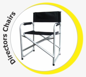 Director Chairs - Hyfive Black Aluminium Directors Folding Chair Arm