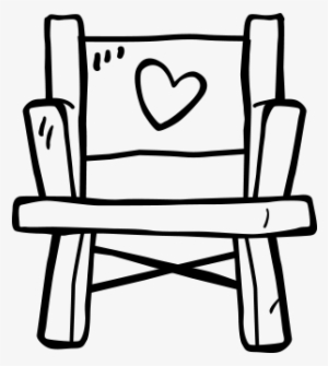 director's chair with heart on back - director's chair