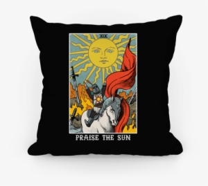 Praise The Sun Tarot Card Pillow - Tarot Praise The Sun