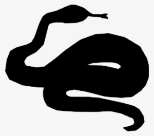Snakes Black And White Silhouette Drawing Line Art - Black Snake Clipart