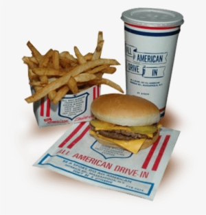 All American Hamburger Drive-in Food - French Fries