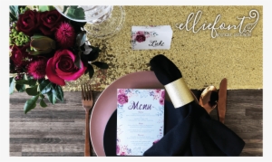 Ib Elliefont Wedding Invitation - Garden Roses