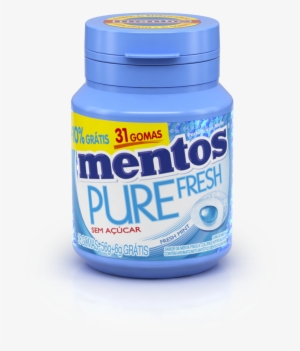 Mentos Fresh Mint Ed - Mentos Pure Fresh Mint Gum 45 Pieces