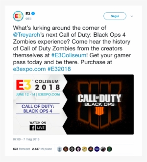 Treyarch E3 2018 Download - Call Of Duty Black Ops