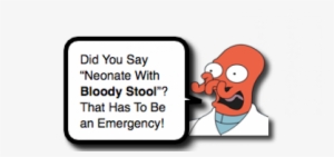 Bloody Stool From Neonate - Cartoon