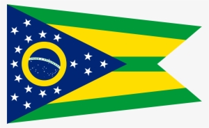 brasil in the style of ohio - ohio state flag