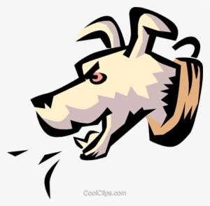 Dog Barking Royalty Free Vector Clip Art Illustration - Dog Barking Clipart Gif