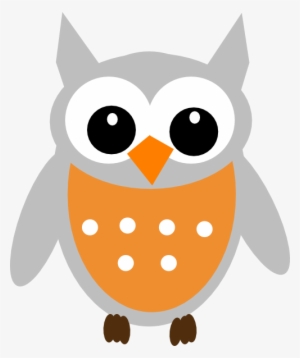How To Set Use Orange Owl Svg Vector - Baby Owl Clip Art