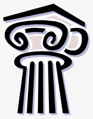 Vector Illustration Of Ancient Classic Greek Architecture - College Fraternities And Sororities