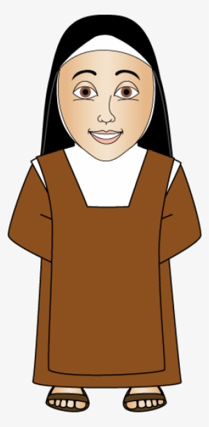 Nun Clipart Monasticos Carmelite Nuns - St Teresa Of Avila Cartoon
