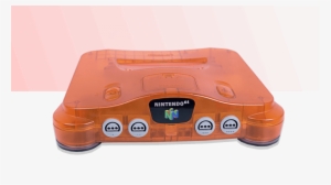 Console, Gaming, Mod, Nintendo 64, Rare, Ultrahdmi - Orange Nintendo 64 Console