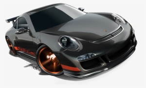 Porsche 911 Gt3 Black - Mattel Hot Wheels Hw Showroom Porsche 911 Gt3 Rs 157/250